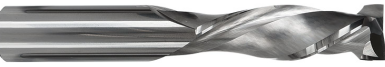 Solid Carbide 2+2 Mortise Compression 3/8" CD x 1-1/4" CL x 3/8" Shk x 3" OAL x 3/16" upcut