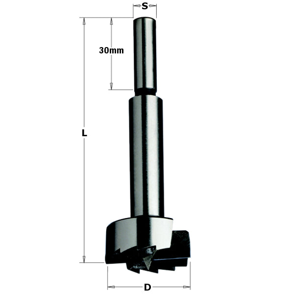 CMT 537.550.31 Forstner Bit, 55mm (2-11/64-Inch) Diameter, 10mm Shank
