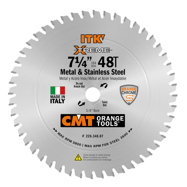 CMT 226.348.07 ITK Xtreme Metal & Stainless Steel Blade 7-1/4 in.