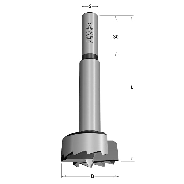 CMT 537.680.31 Forstner Bit, 68mm (2-11/16-Inch) Diameter, 12.7mm (1/2-Inch) Shank