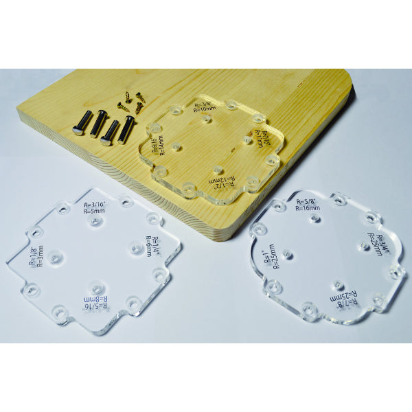 CMT TMP-R12 Twelve Corner Radius Template, from 1/8-In to 1-In.