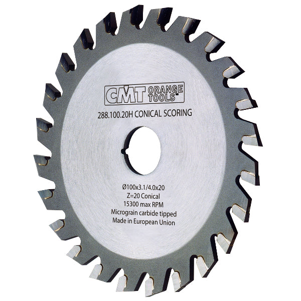 CMT Y288.180.36H Industrial Conical Scoring Blade, 180mm (7-3/32-Inch) X 36 Conical Teeth with 20mm Bore