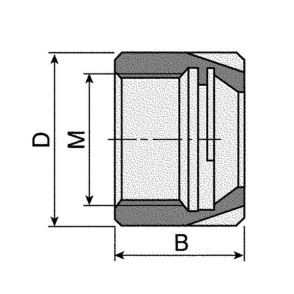 SE23125 - ER25 Mini Nut, Uses SE04624  Wrench