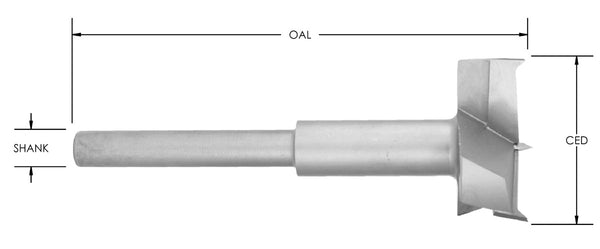 SDR440 - C/T 3 WING Drill X 3 3/4 CD X 1/2 SHK