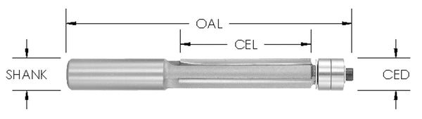 SE2554 - C/T 3 FL Trim 1/2 CD x 1 1/2