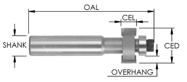 SE2914 - C/T SS Inlay Bit  x 7/8