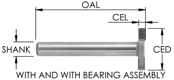 SE3100 - C/T Slot Bit x 1 1/4