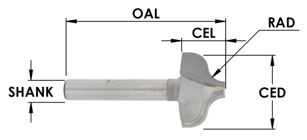 SE3605B - Ogee Plunge  1/8