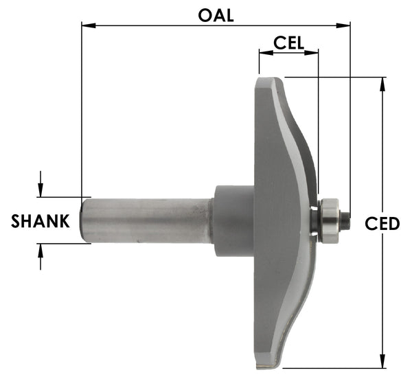 SE5900H - C/T Ogee Profile Raised Panel 2 W x 1/2