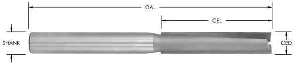 SEDL12-F - C/T Door Bit x1/2