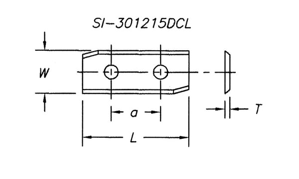 SI-301215DCR - Insert 30 x 12 x 1.5  Double Angle LB-TR x 14 CTC
