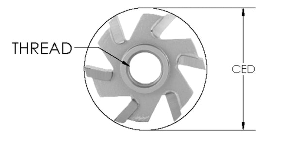 SJM250-6 - 1 1/4 CD X 6 WING JEMCO Thd SLOT CUTTER