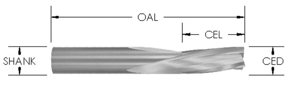 SRD729SL - 3 FL Slow Dn Sprl 1/2 CD x 1 3/4 CL x1/2 SH x4 OAL