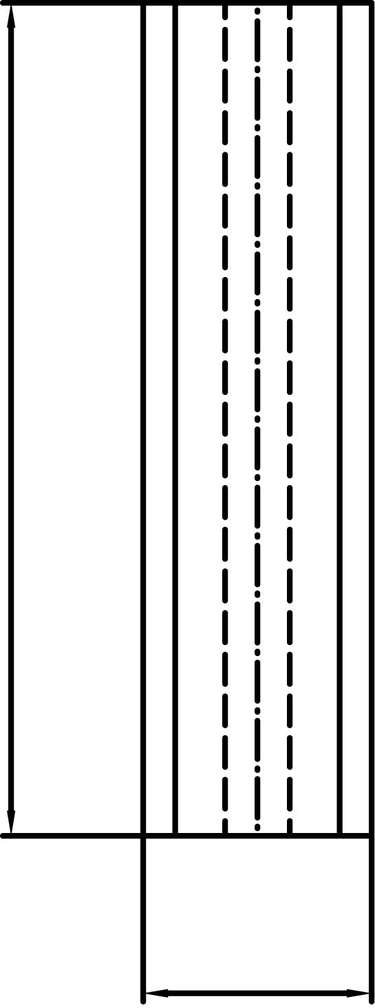 SI-608015FG - Insert 60 x 8.0 x 1.5 Face Groove (10 per box)
