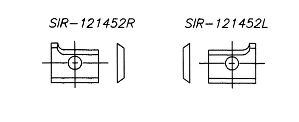 SIR-121452R-25 - 12 x 14.5 x 2 Insert x 2.5mm Rad on right side(pk