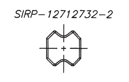 SIRP-12712732-2 - 12.7 x 12.7 x3.2 Insert Knife,2mm R Profile (10 pc