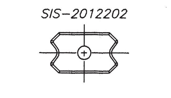 SIS-2012205 - 20x12x2.0 Scraper Insert Knife, 5mm Rad (10pc/pk)